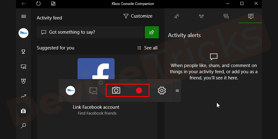 How to Use the Xbox App to Record Your Screen in Windows 10 ? In the newer version, a small capture window opens when you press the capture button on the main game bar. Now hit the record button. (A circular icon in the game bar).